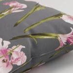 Ted Baker Velvet Wild Iris Pink & Charcoal Cushion