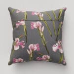 Ted Baker Velvet Wild Iris Pink & Charcoal Cushion