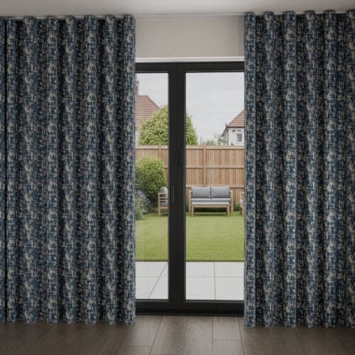 Brexton Indigo Wave Curtain