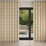 Brexton Ochre Wave Curtain