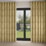 Prescott Ochre Wave Curtain