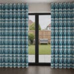 Aveline Indigo Wave Curtain