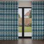 Aveline Indigo Wave Curtain