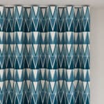 Aveline Indigo Wave Curtain