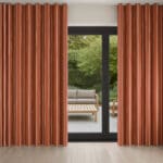 Cecily Merlot Wave Curtain