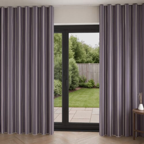 Cecily Mulberry Wave Curtain