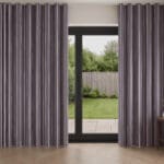 Cecily Mulberry Wave Curtain
