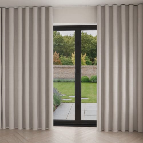 Florence Graphite Wave Curtain