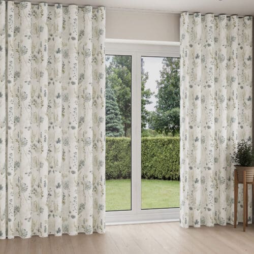 Delphine Azure Wave Curtain
