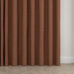 Blythe Burnt Umber Wave Curtain