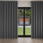 Blythe Charcoal Wave Curtain