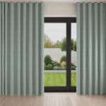 Etta Blue green Wave Curtain