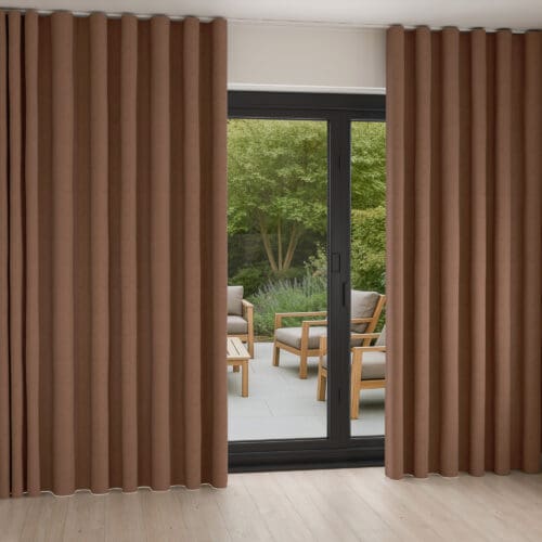 Merrick Rust Wave Curtain