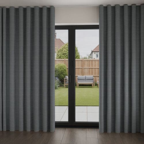 Penrose Chambray Wave Curtain