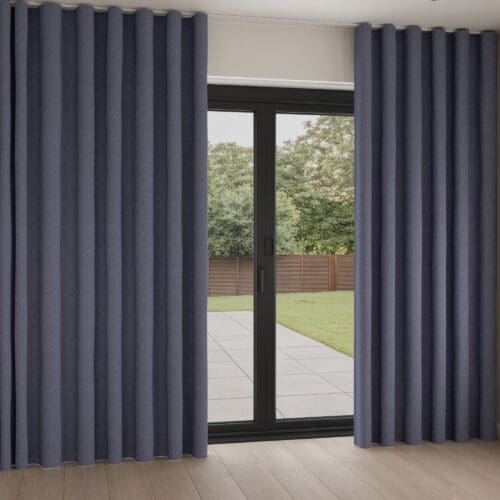 Calder Denim Wave Curtain