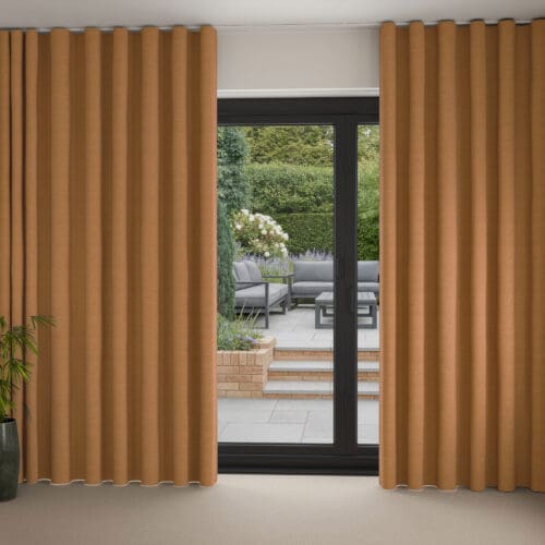 Ashby Ochre Wave Curtain