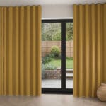 Merrick Ochre Wave Curtain