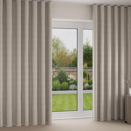 Doveley Taupe Wave Curtain