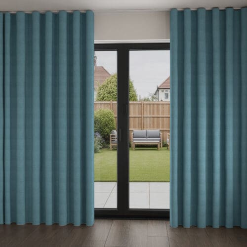 Juniper Teal Wave Curtain