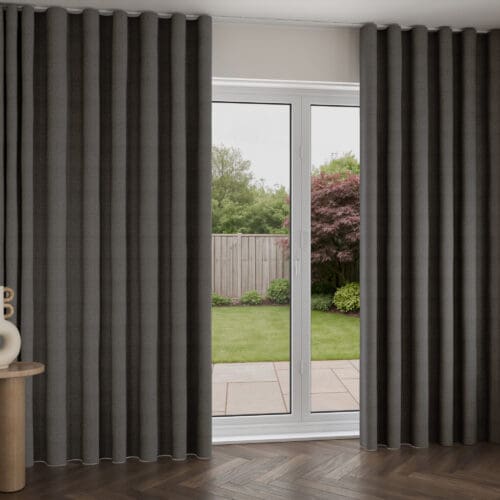 Calder Charcoal Wave Curtain