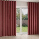 Merrick Cranberry Wave Curtain
