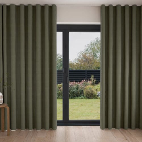 Merrick Khaki Wave Curtain