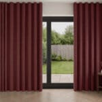 Clarissa Cranberry Wave Curtain